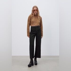 ZARA Marine Straight Jeans - Size 28 - Black